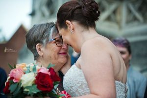 Emotional with mum