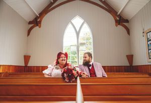 The place to ourselves at Pukehikii Church in Dunedin