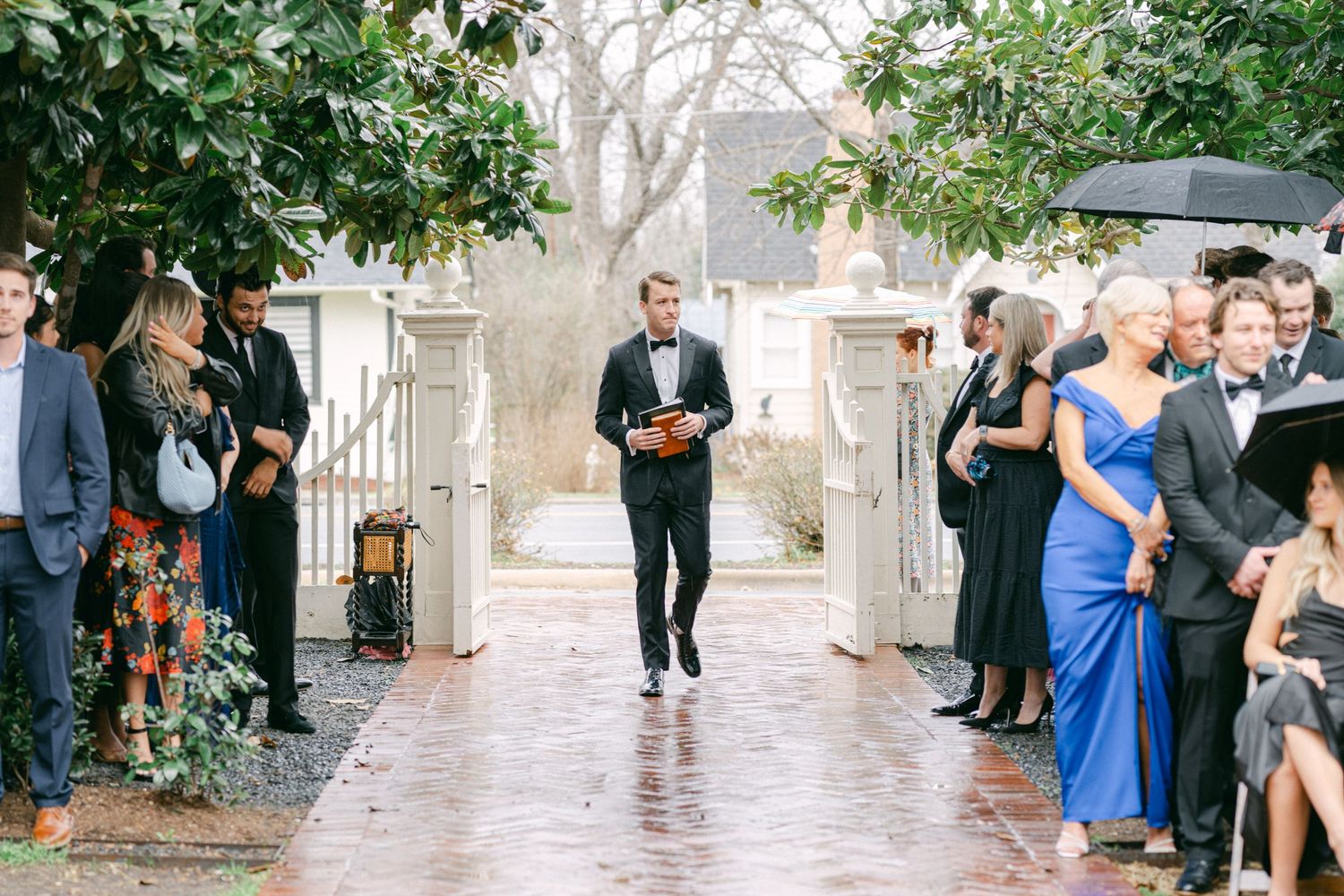Woodbine Mansion Round Rock Austin Texas Winter Wedding Fine Art Editorial Photography Ceremony main steps front porch