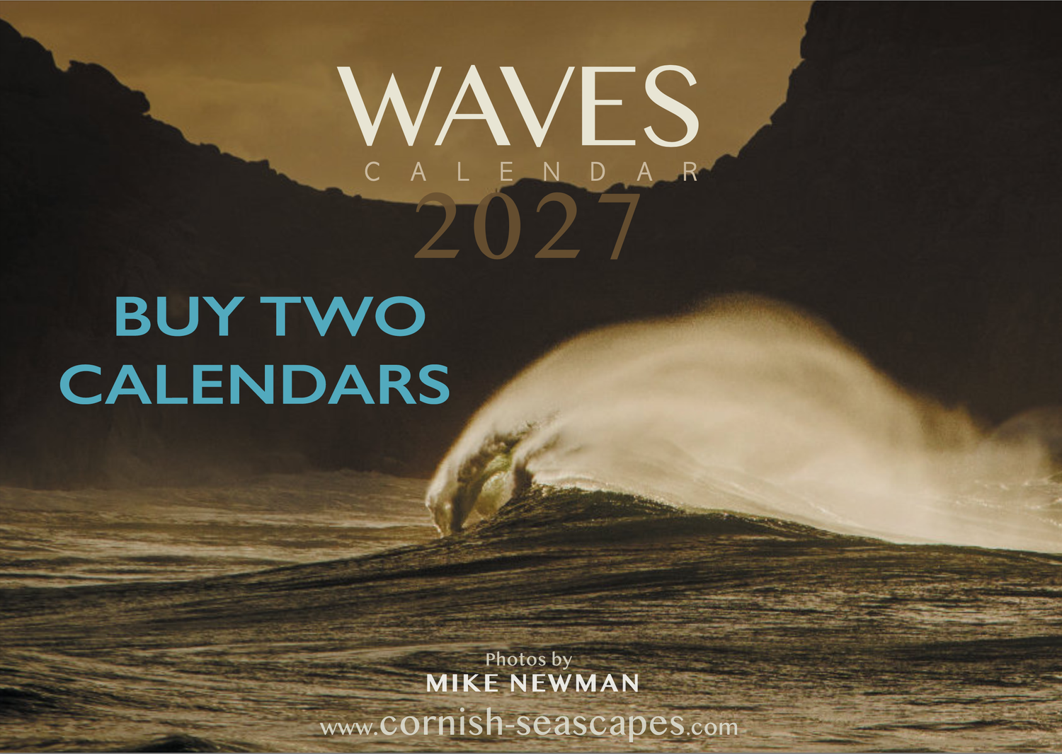 Cornwall gift buy 2025 seascape calendar