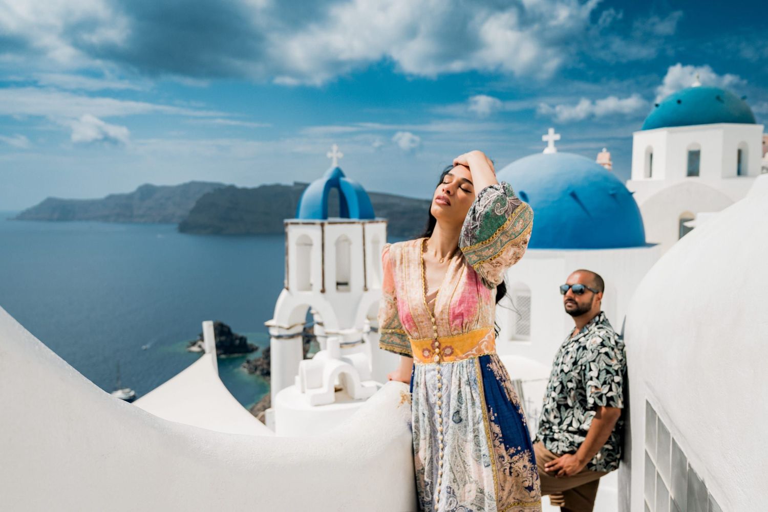 ethnic-dress-blue-domes-santorini