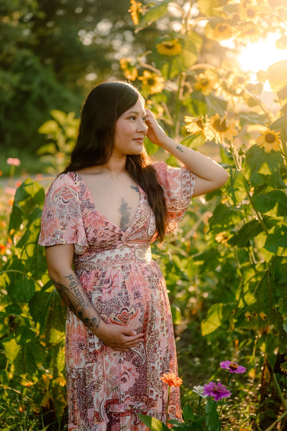 fayetteville north carolina nc fort brag affordable photographer flower field photography cost friendly budget maternity pregnancy pregnant