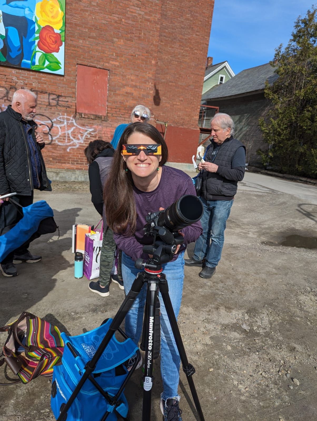 Leah Ramuglia photographs the total Solar eclipse in Montpelier, Vermont, totality 2024