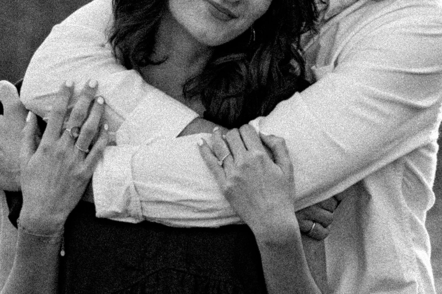 A couple in an embrace