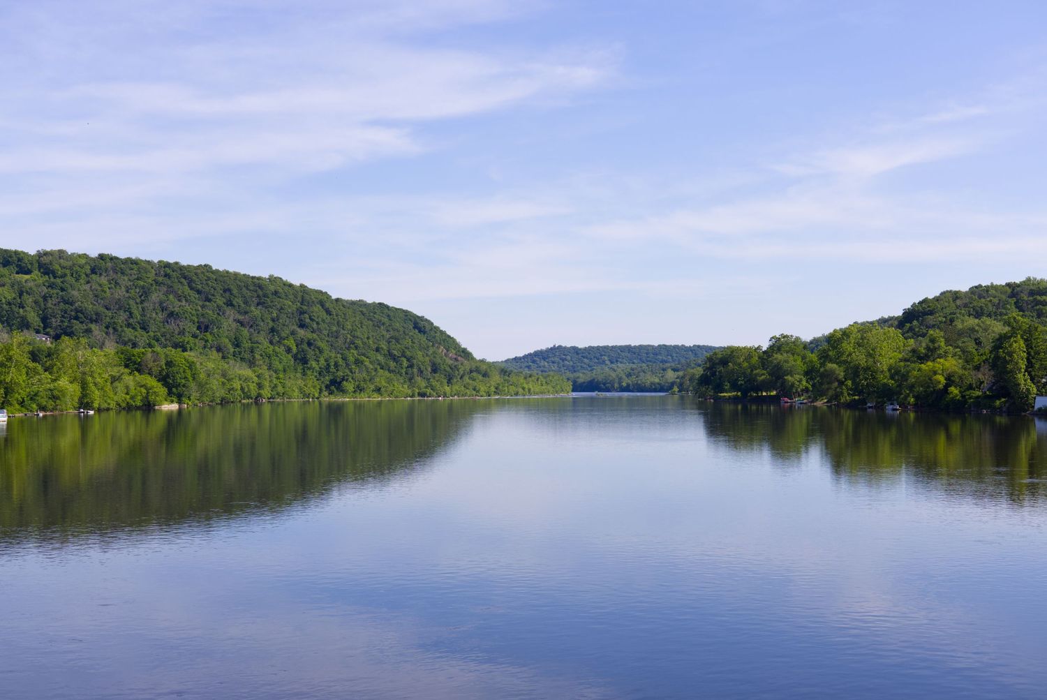 Landscape photo of river between New Hope, PA & Lambertville, NJ
