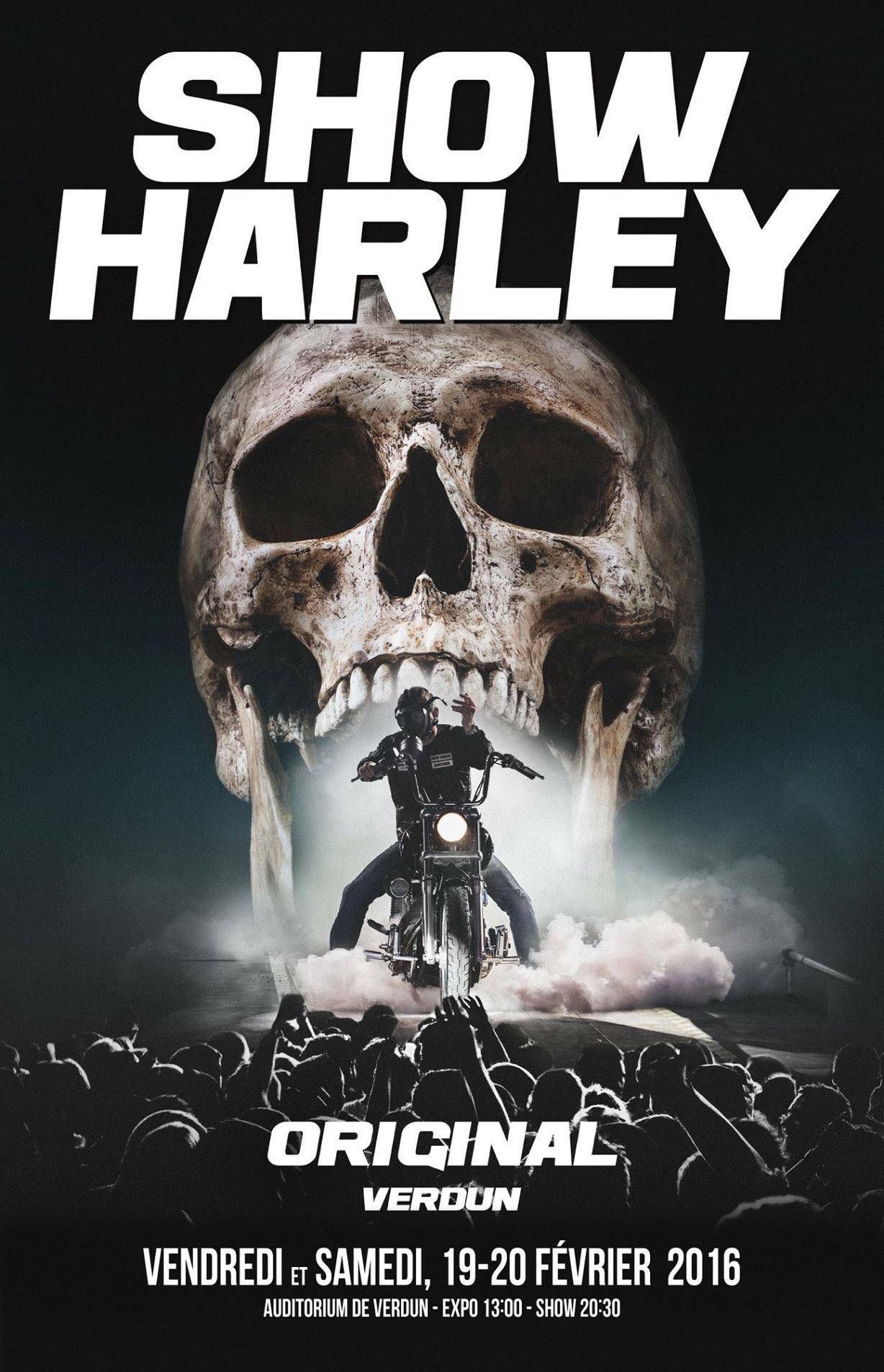 Graphisme pour MTL PROD conception de l'affiche pour promouvoir le SHOW HARLEY