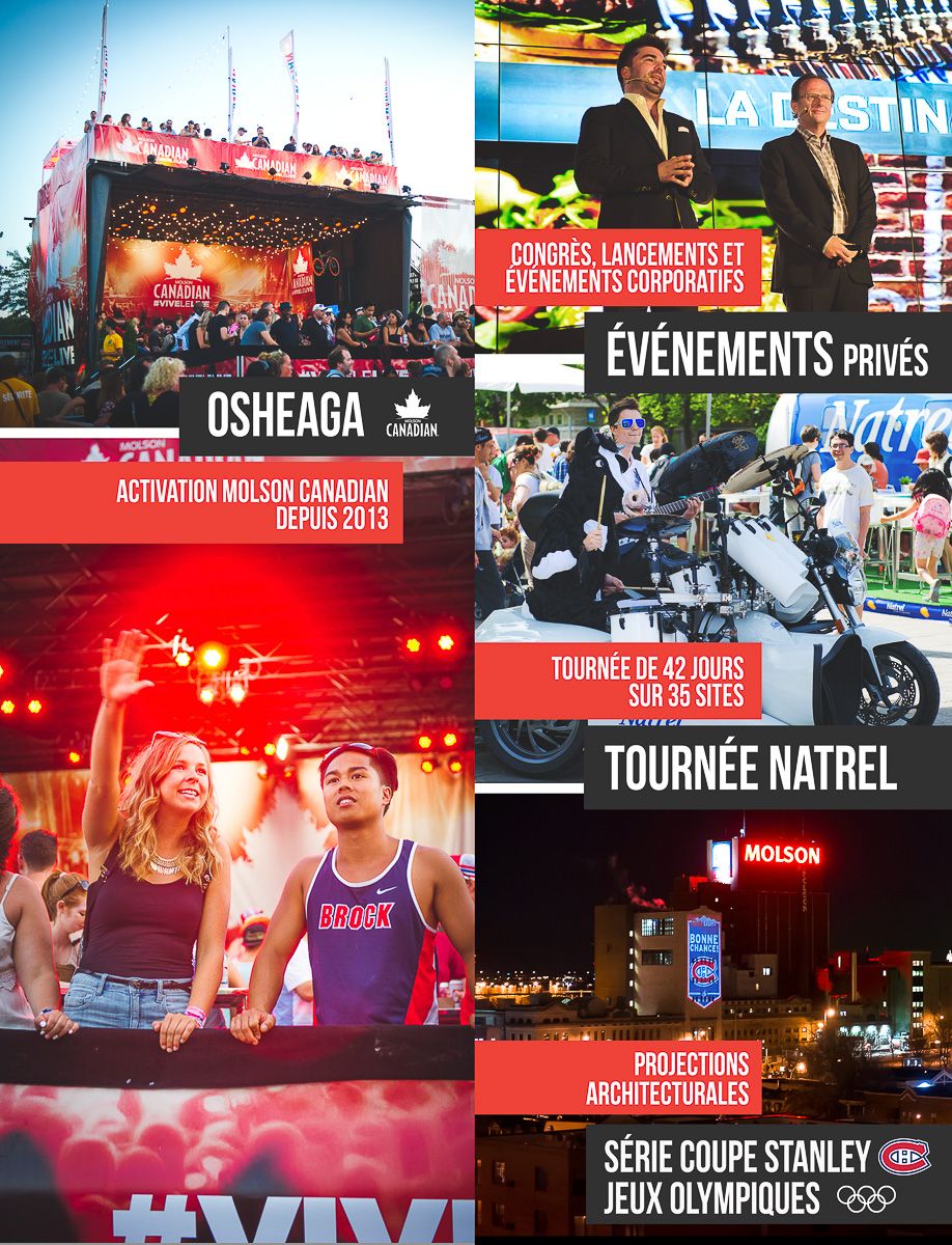 Graphisme pour MTL PROD revue corporative promotionnelle