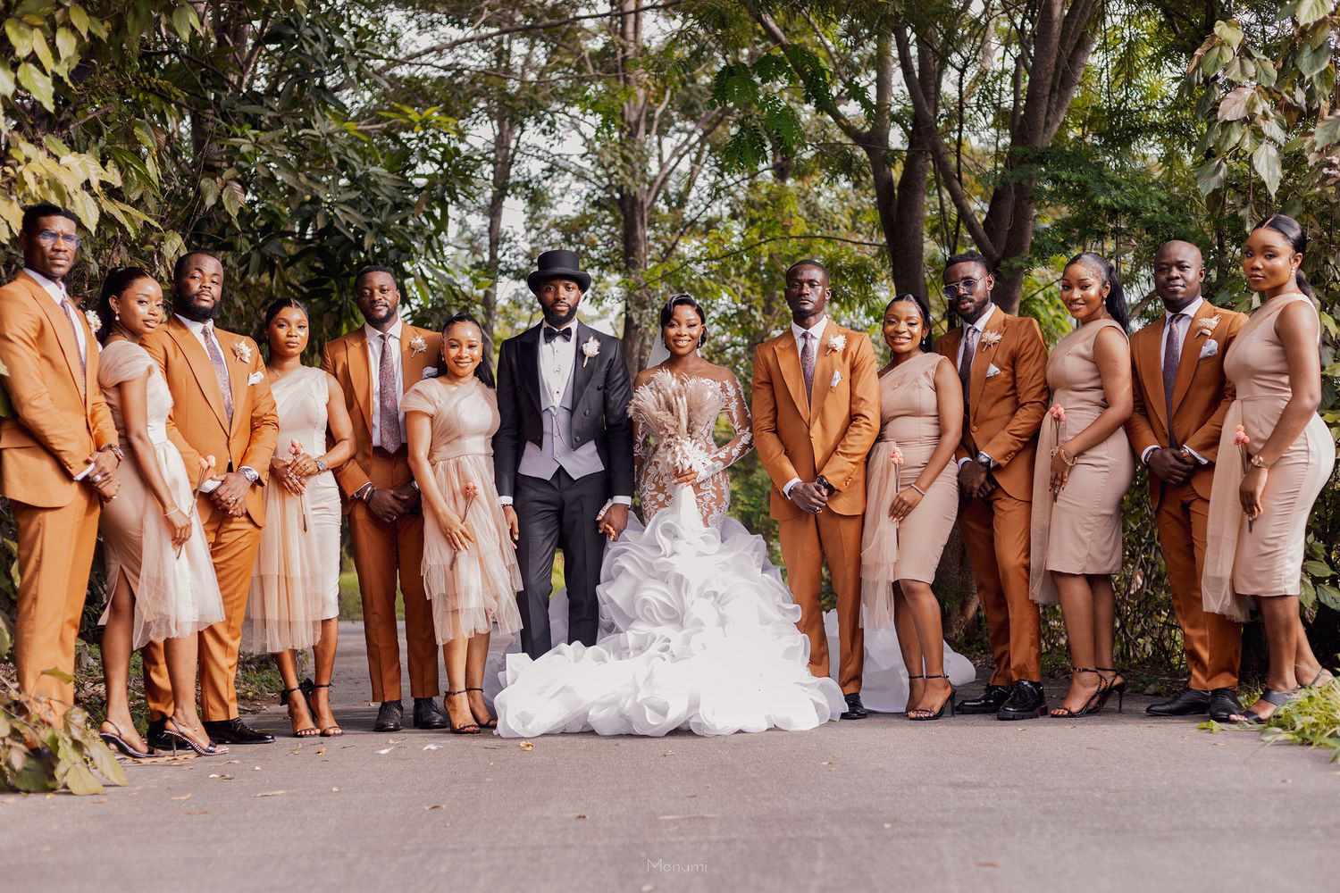 An editorial wedding image captured by Monami Photography