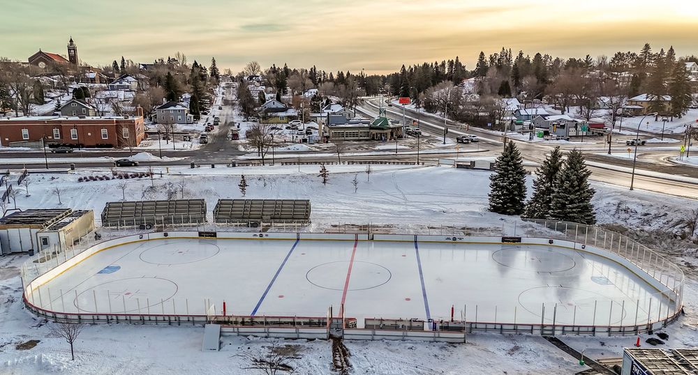 hockey day minnesota Cloquet 2025 Drone