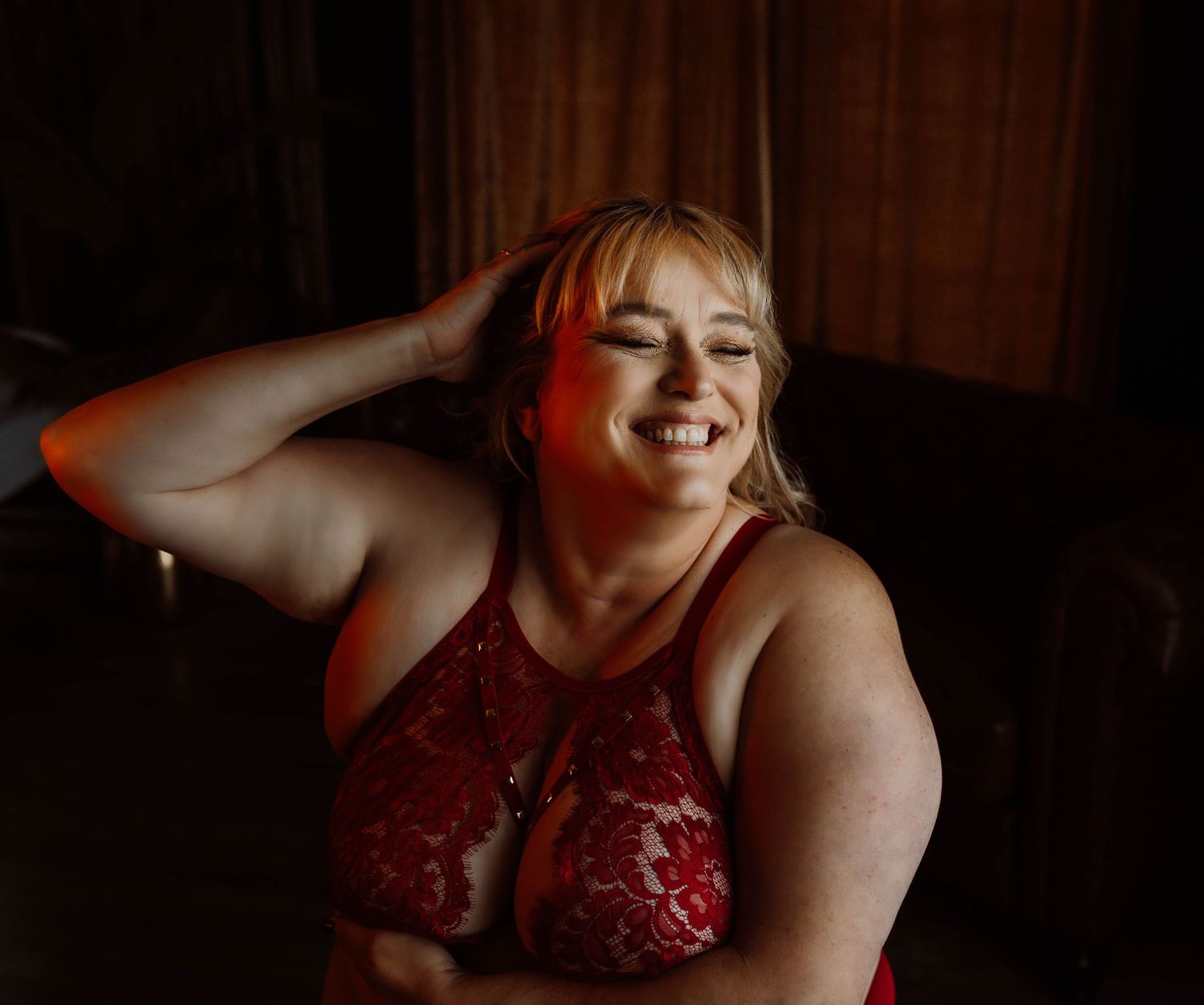 Empowerment boudoir photography for women over 50
