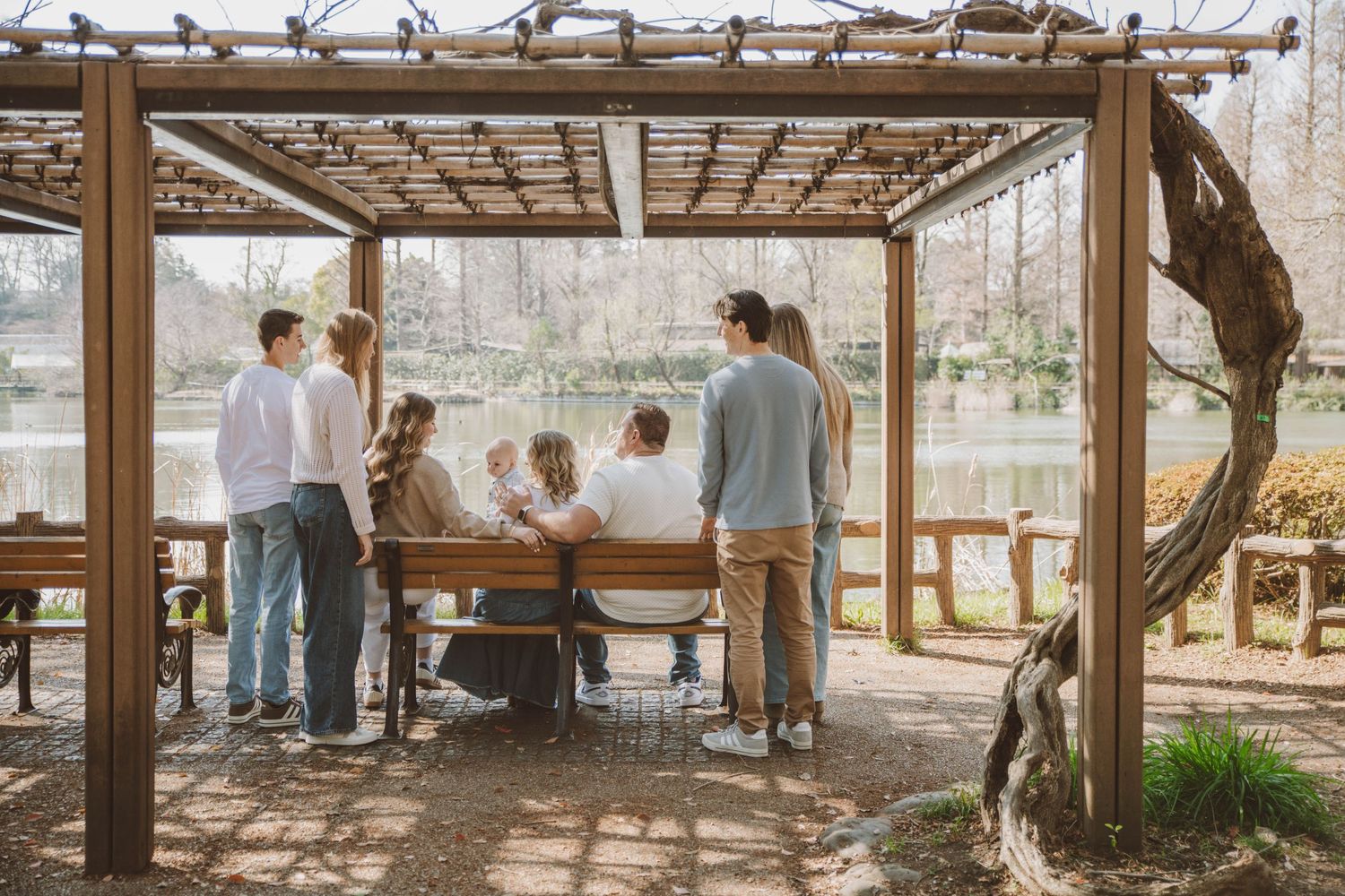 Extended family portrait in Tokyo, Japan