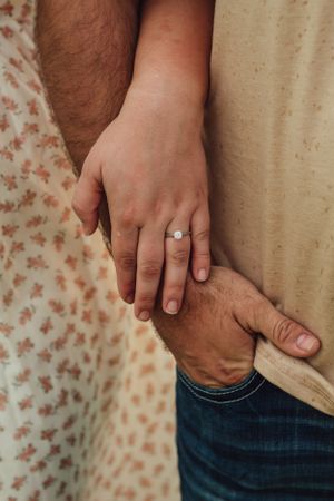 Ring shot from engagement session