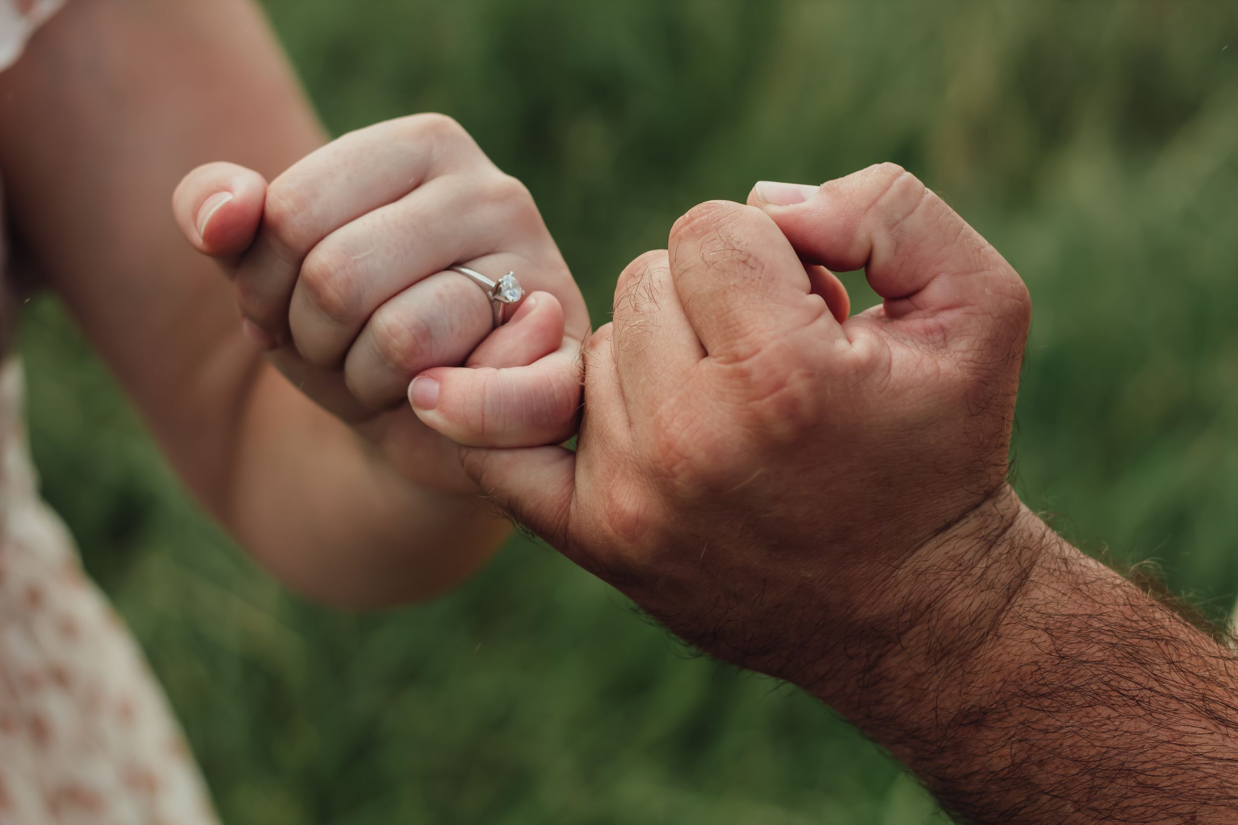 Ring shot from engagement session