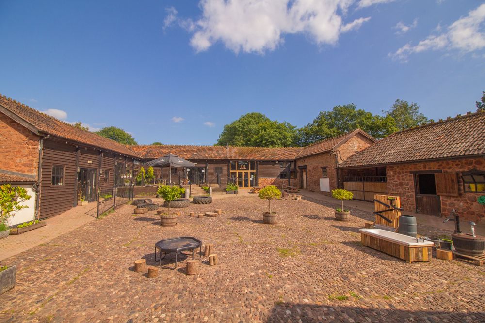 External courtyard at Muddifords Court, Devon