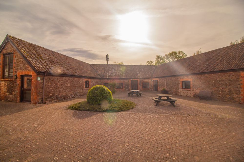 External courtyard at Swallow Court, Devon