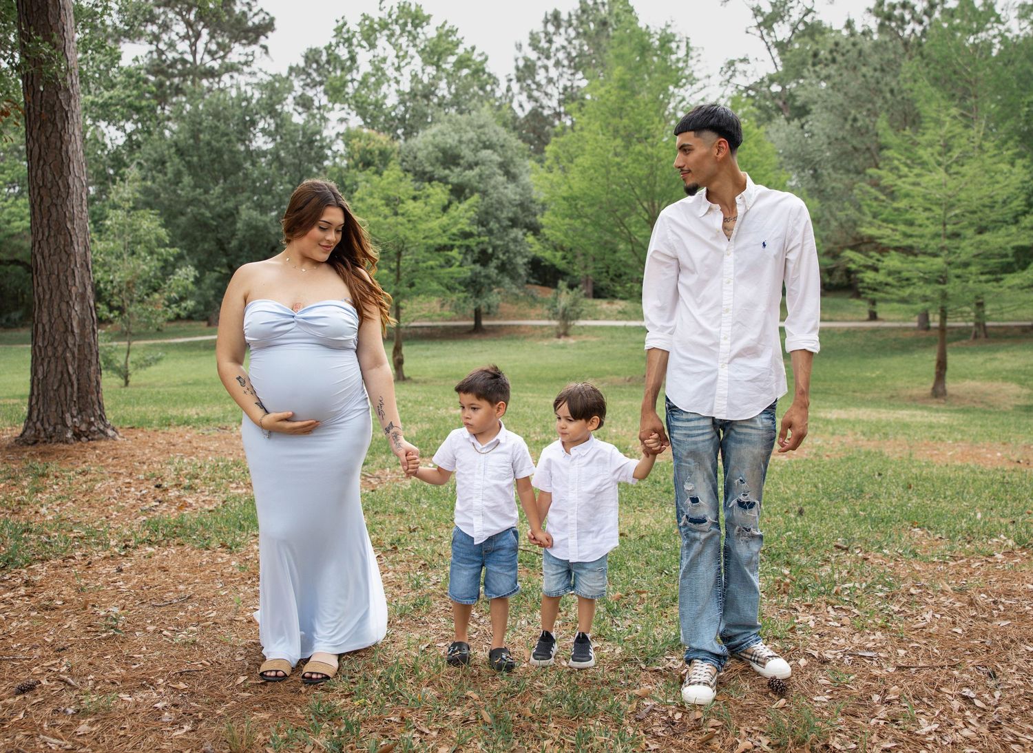 Family photography session in The Woodlands, Texas