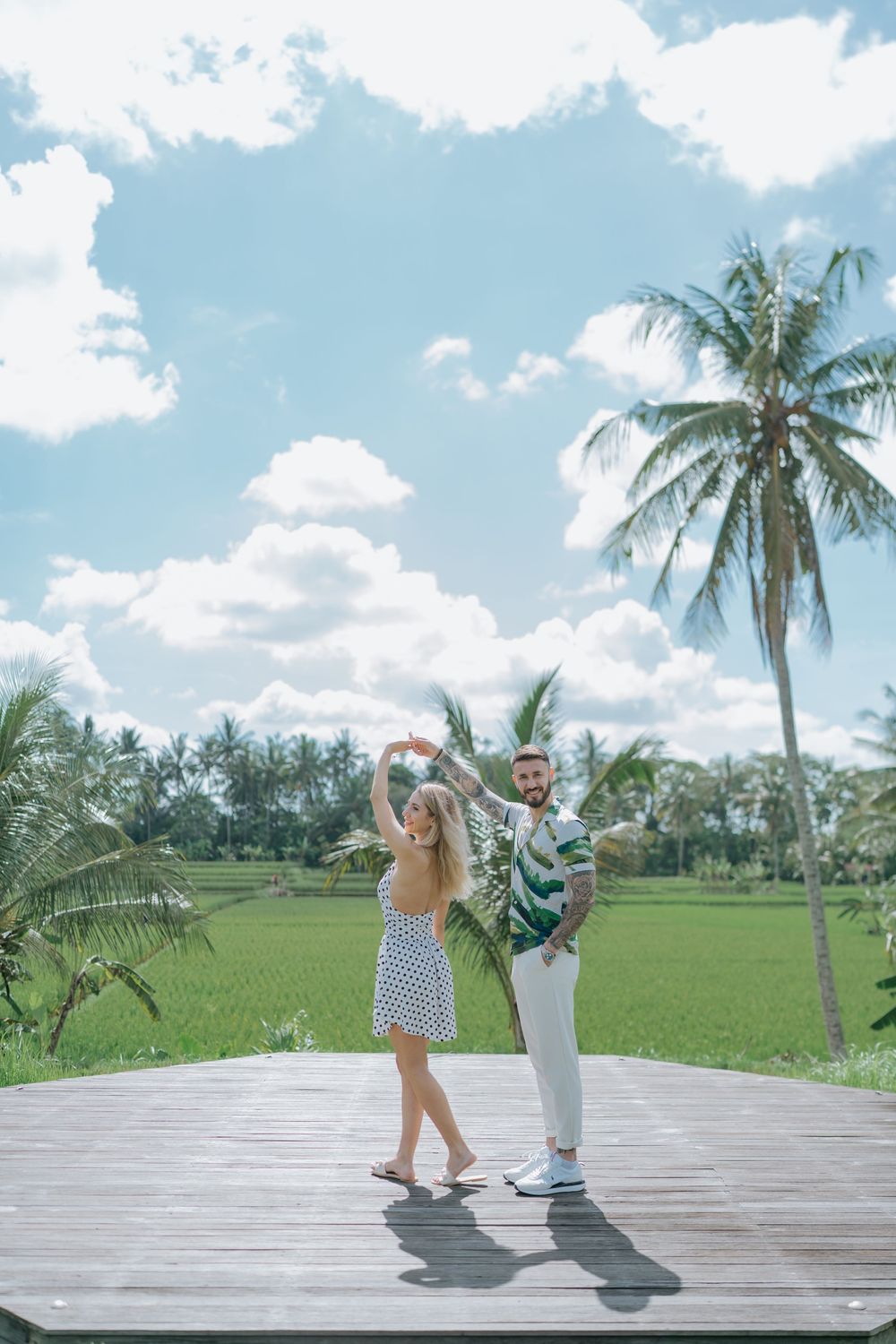 Romantic couple photoshoot services in Bali at The Wakanda Ubud