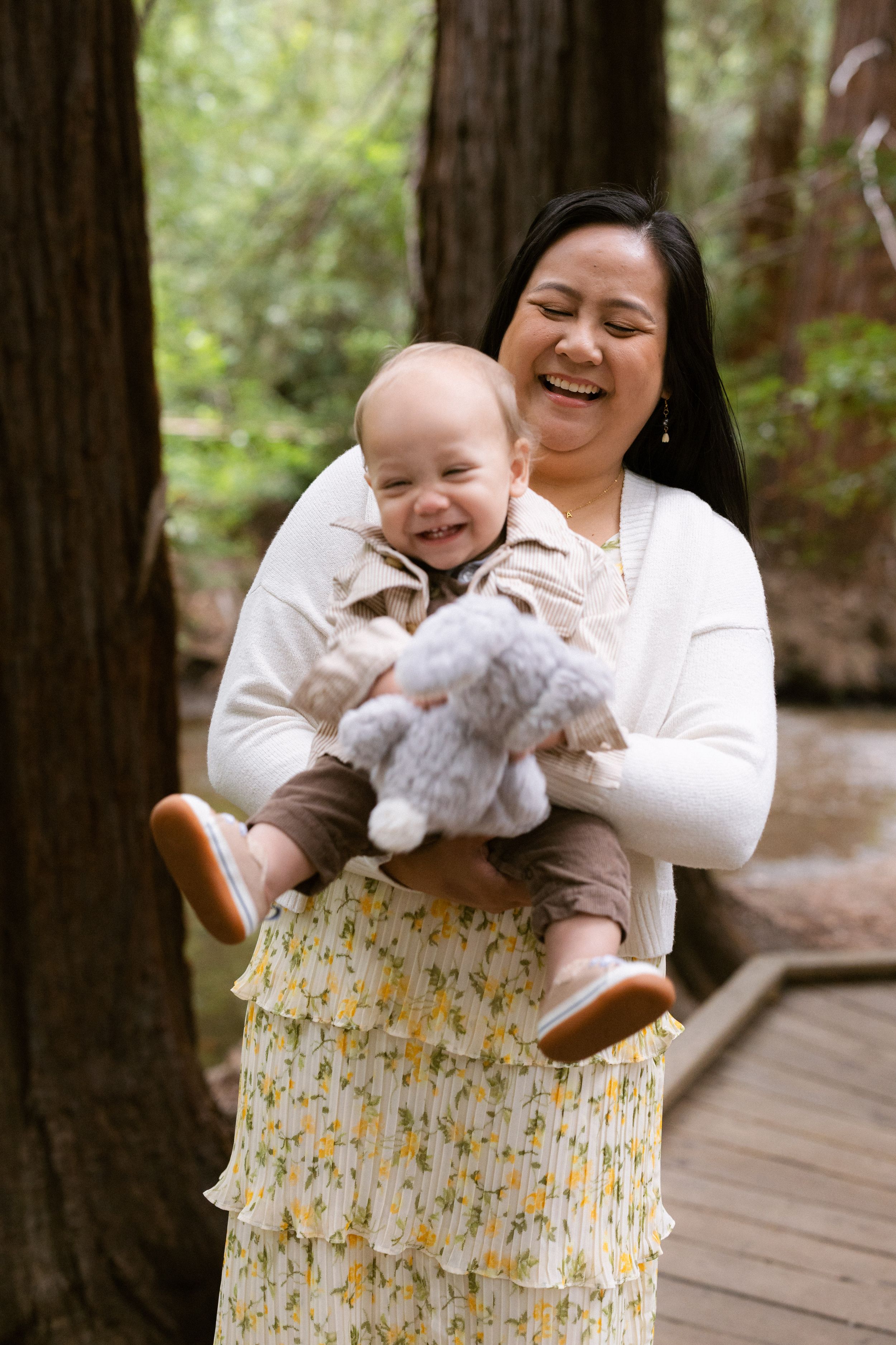 Mother son photos in Redwoods
