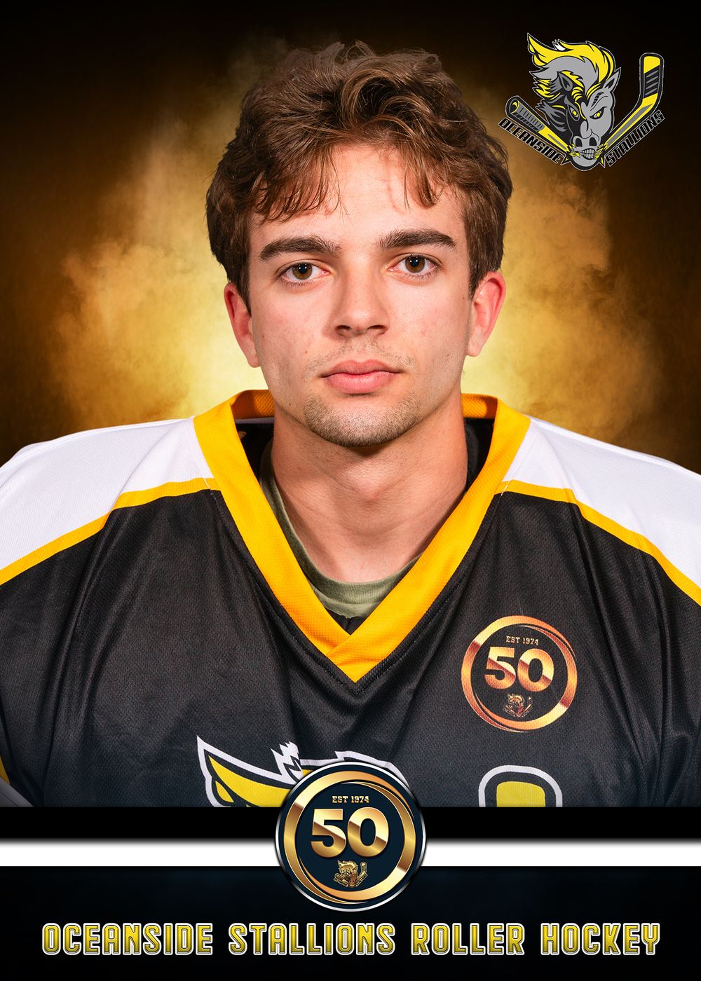 Sports League individual, sibling, buddies photography for the Oceanside Stallions Roller Hockey League located in Oceanside, New York.