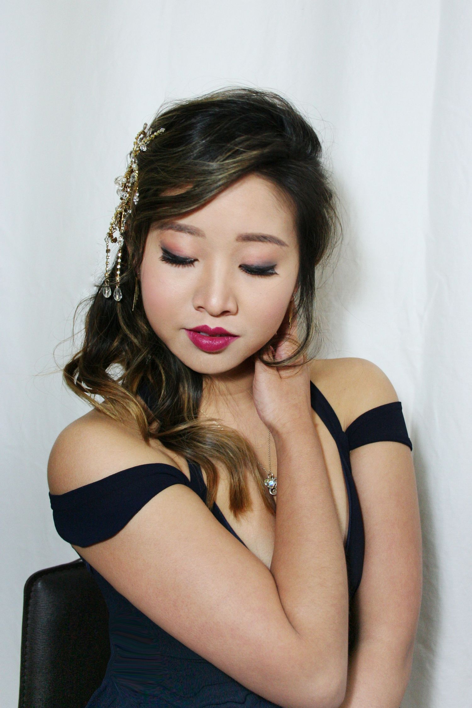 Editorial for special occasion, events. Makeup, hair styling,