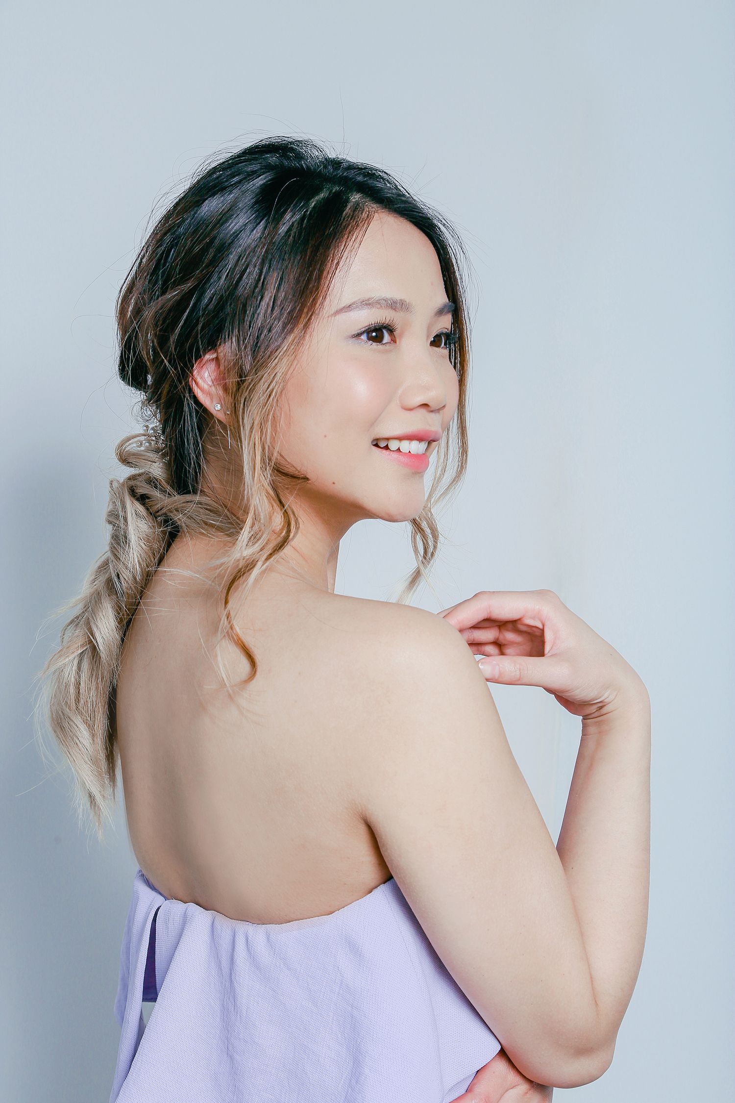 Professional fashion natural look makeup