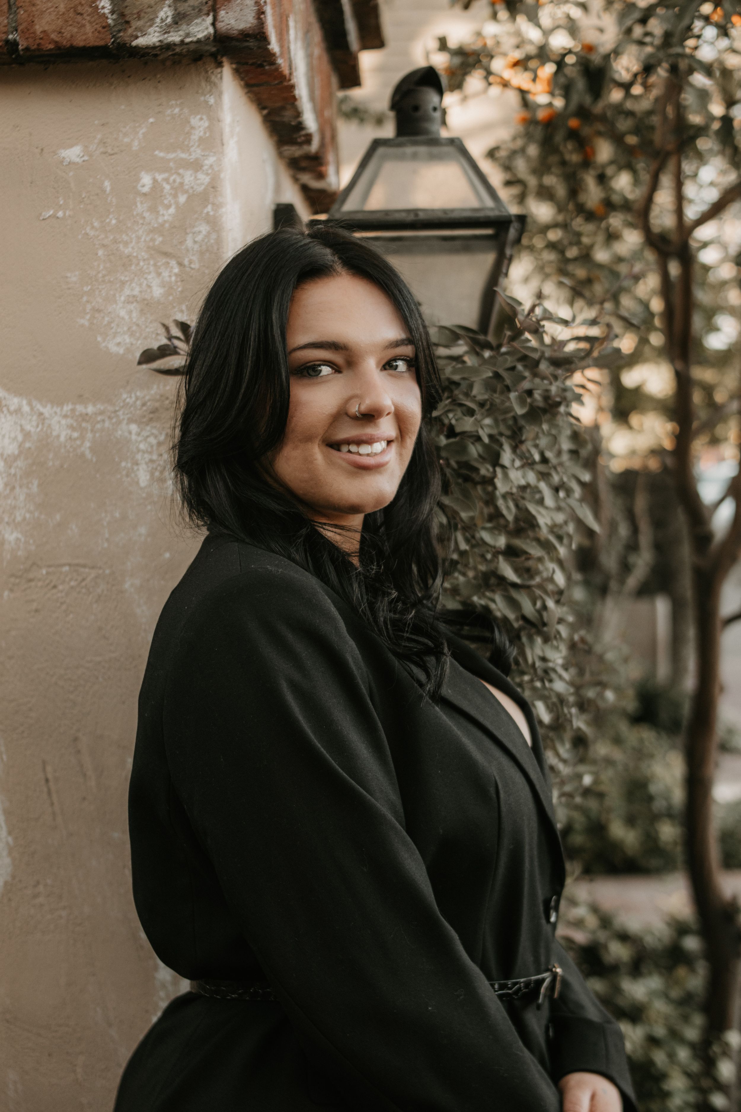 High school senior posing during a graduation portrait session in Phoenix Arizona.