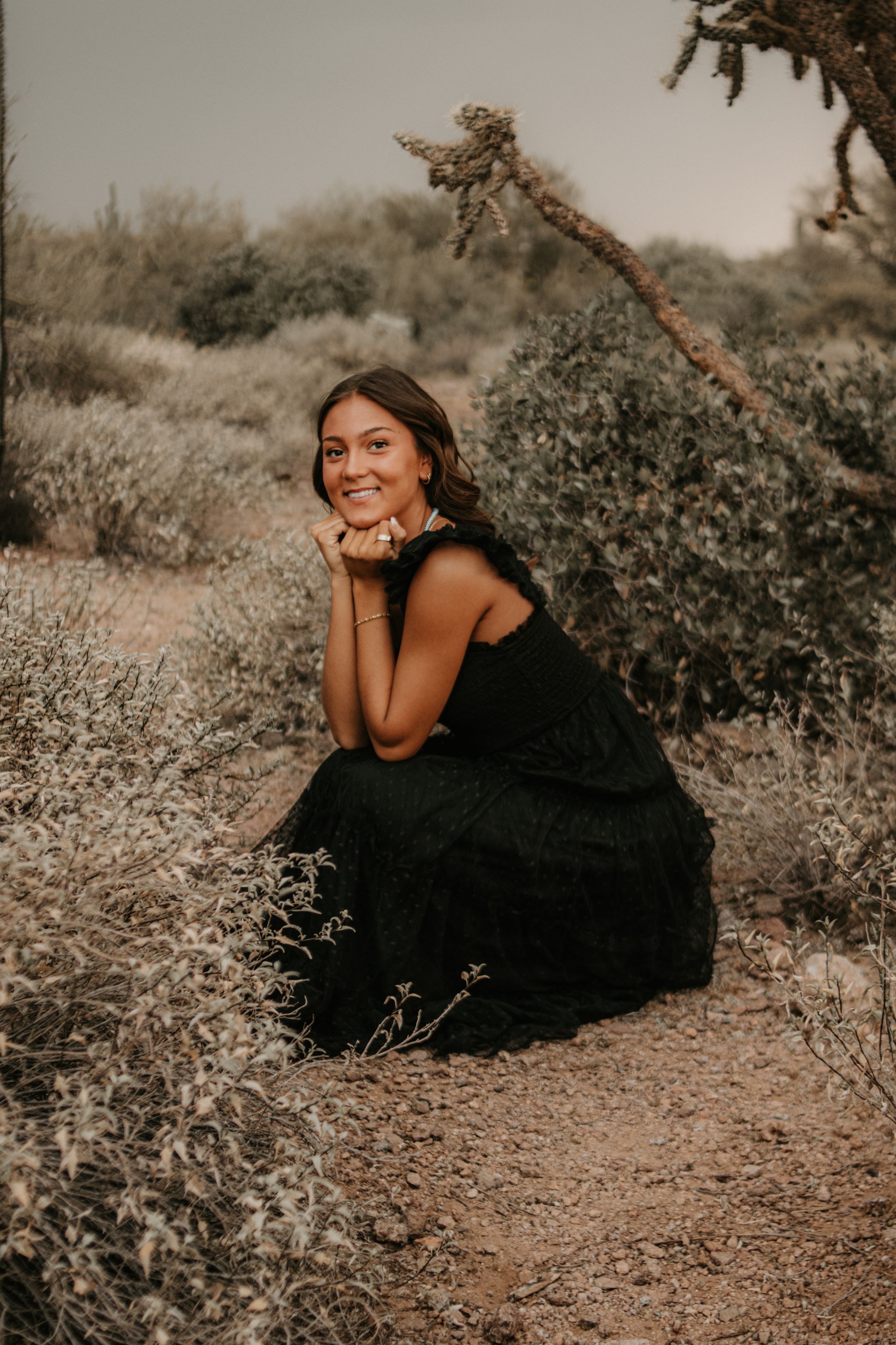 Modern senior photography captured in Sedona Arizona during sunset.