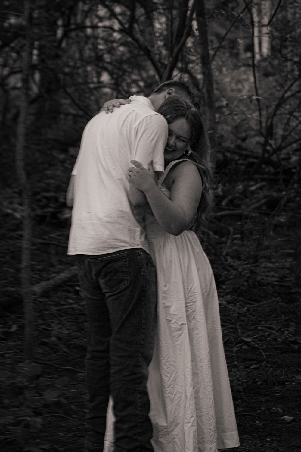 Couple's engagement portrait.