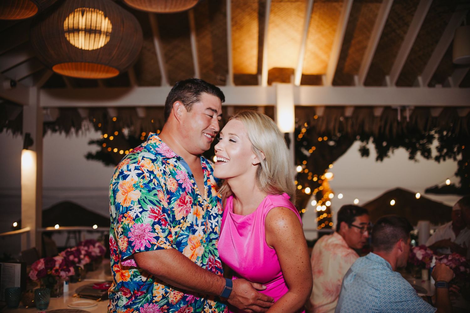 St Lucia wedding photographer captures Welcome dinner at Sugar Beach Viceroy