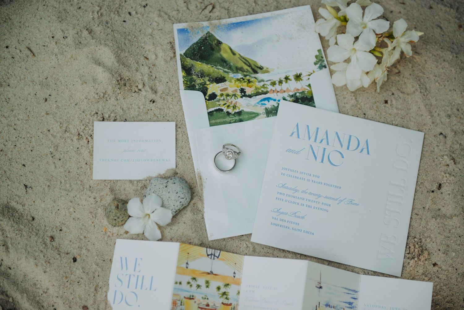 St Lucia wedding photographer captures Vow renewal destination wedding at Sugar Beach Viceroy