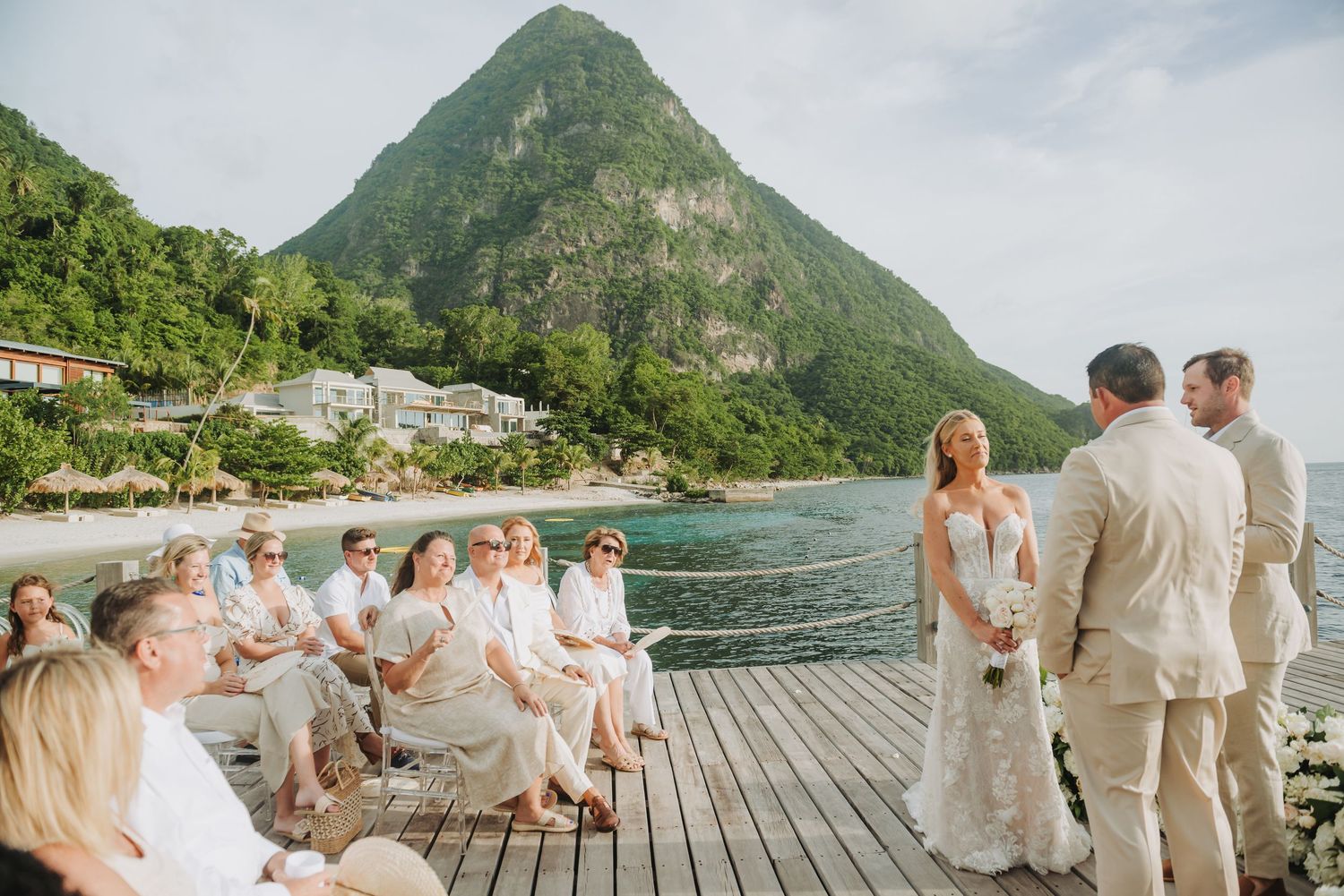 St Lucia wedding photographer captures Vow renewal destination wedding at Sugar Beach Viceroy