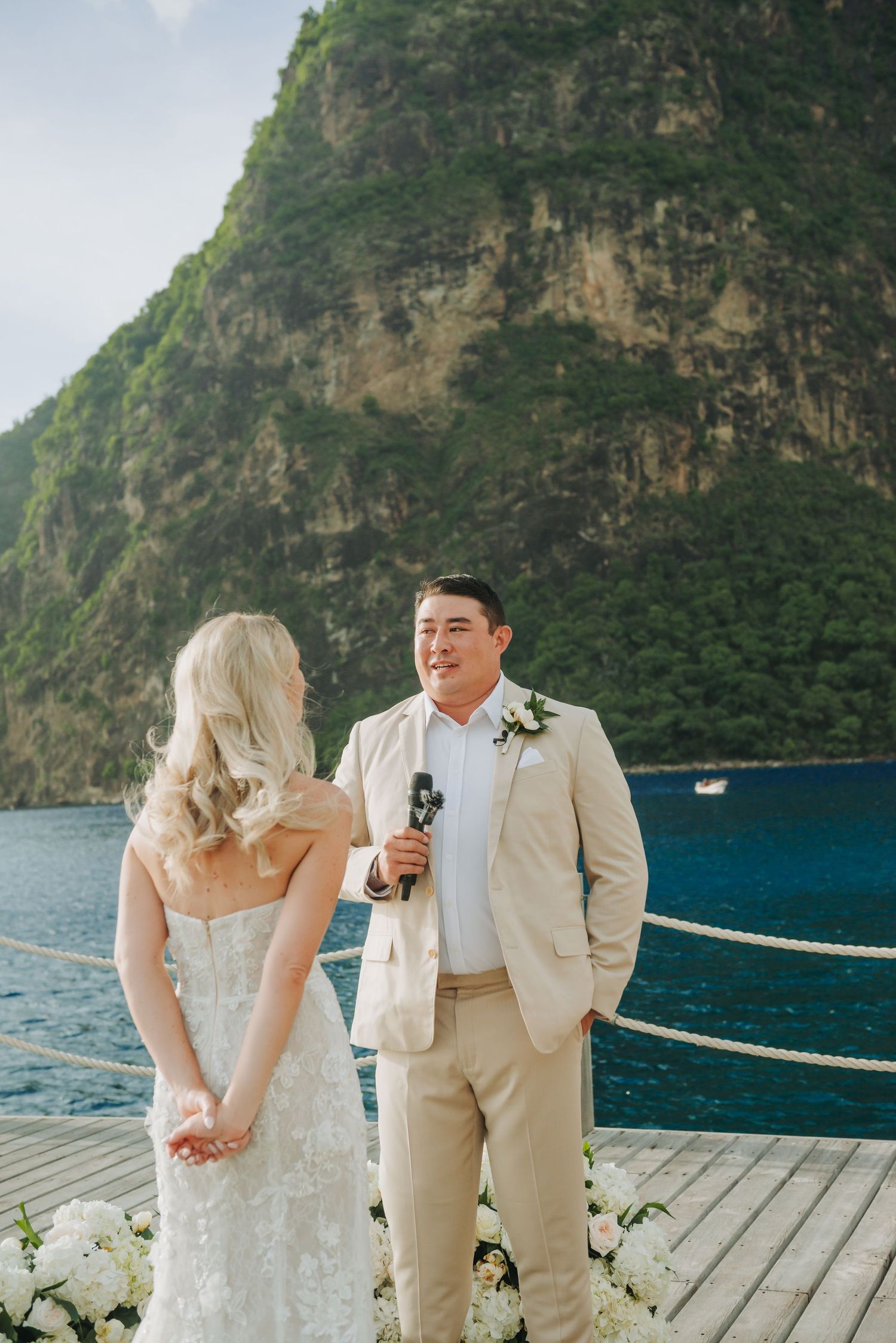 St Lucia wedding photographer captures Vow renewal destination wedding at Sugar Beach Viceroy