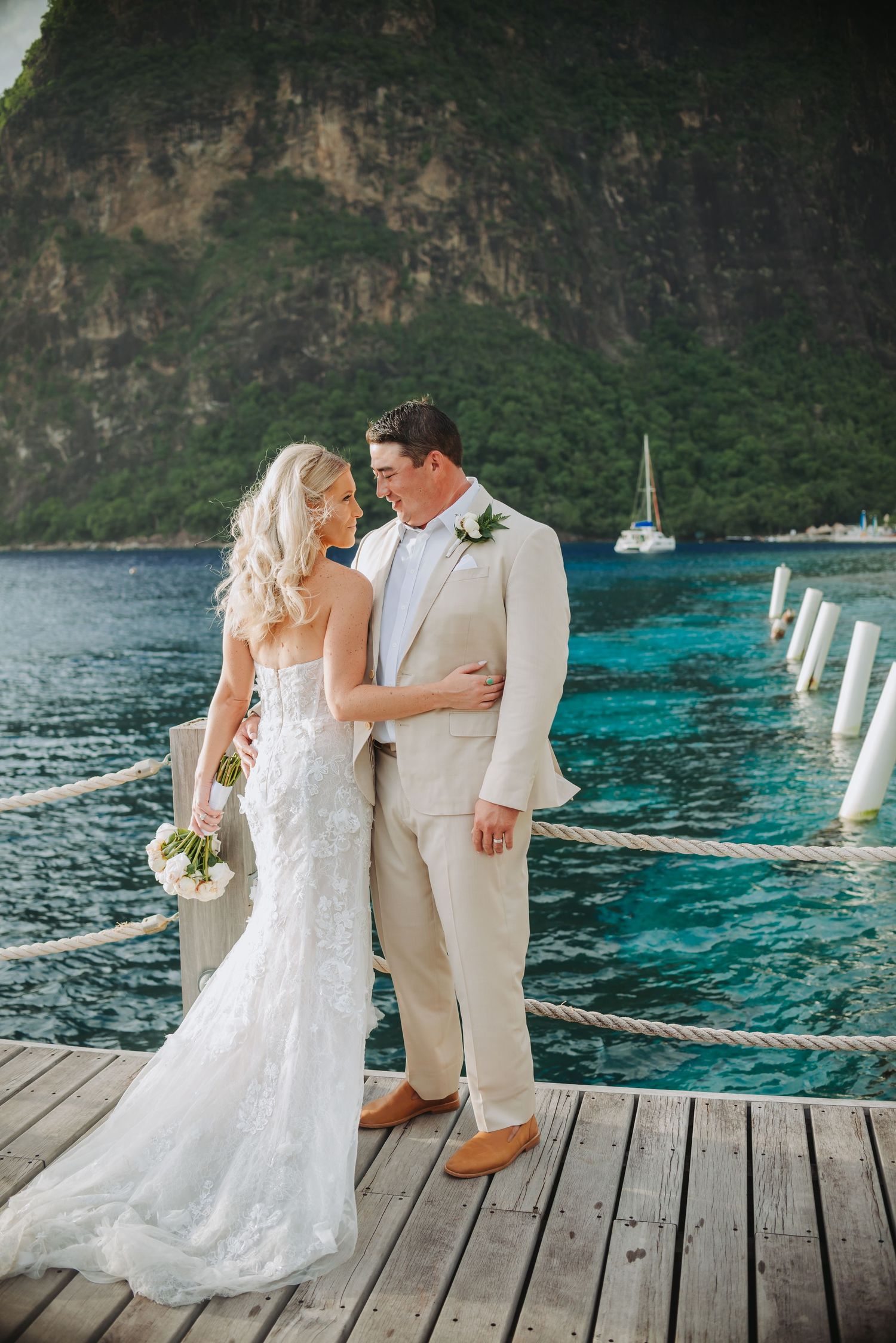 St Lucia wedding photographer captures Vow renewal destination wedding at Sugar Beach Viceroy