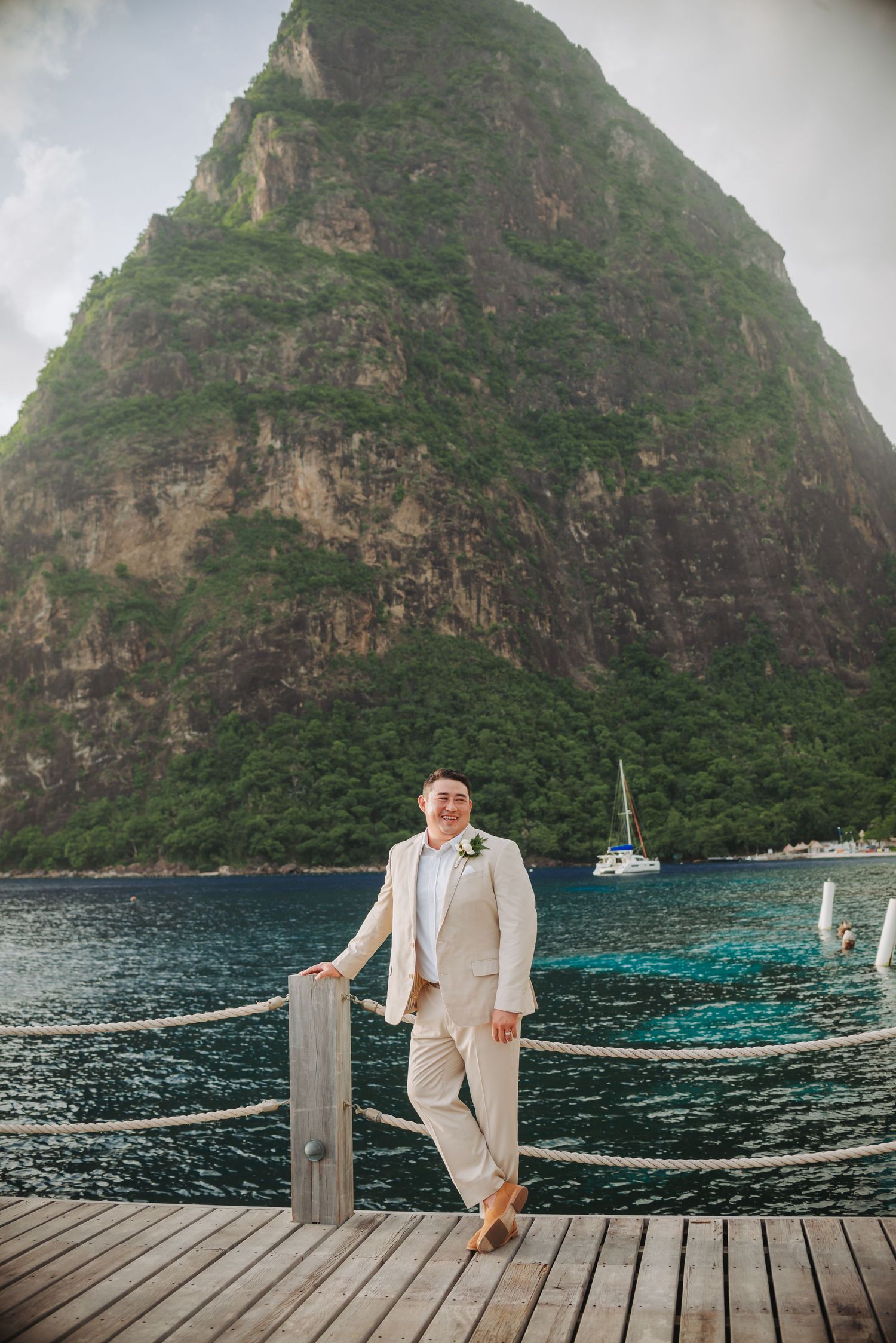 St Lucia wedding photographer captures Vow renewal destination wedding at Sugar Beach Viceroy