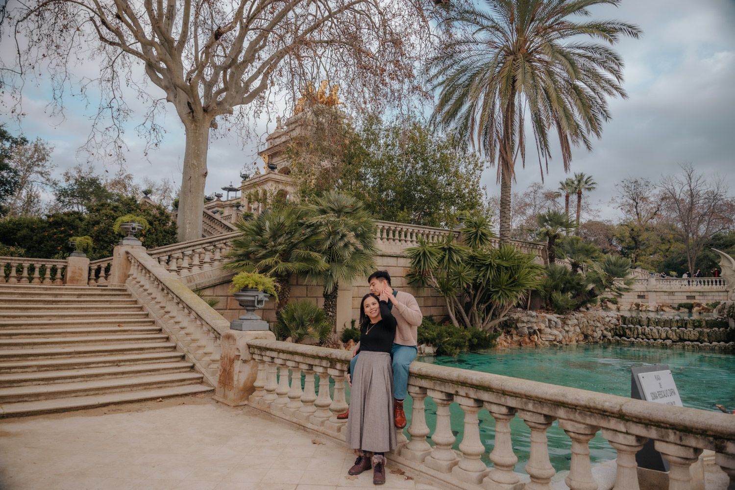 Playful laugh Casa Vicens colorful walls Engagement photoshoot Barcelona BarcelonaLoversPH