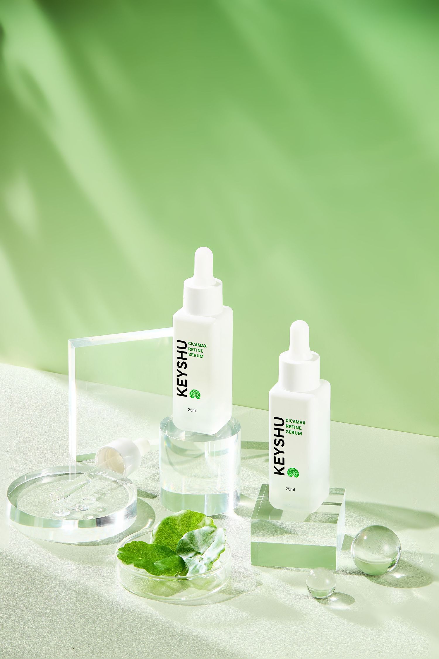 Ảnh chụp mỹ phẩm skincare organic concept thiên nhiên tươi mát