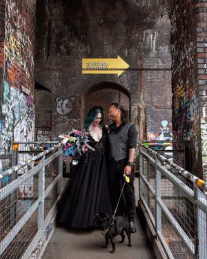 Alternative wedding
Beetle juice theme wedding
