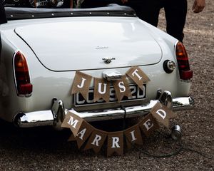just married banner