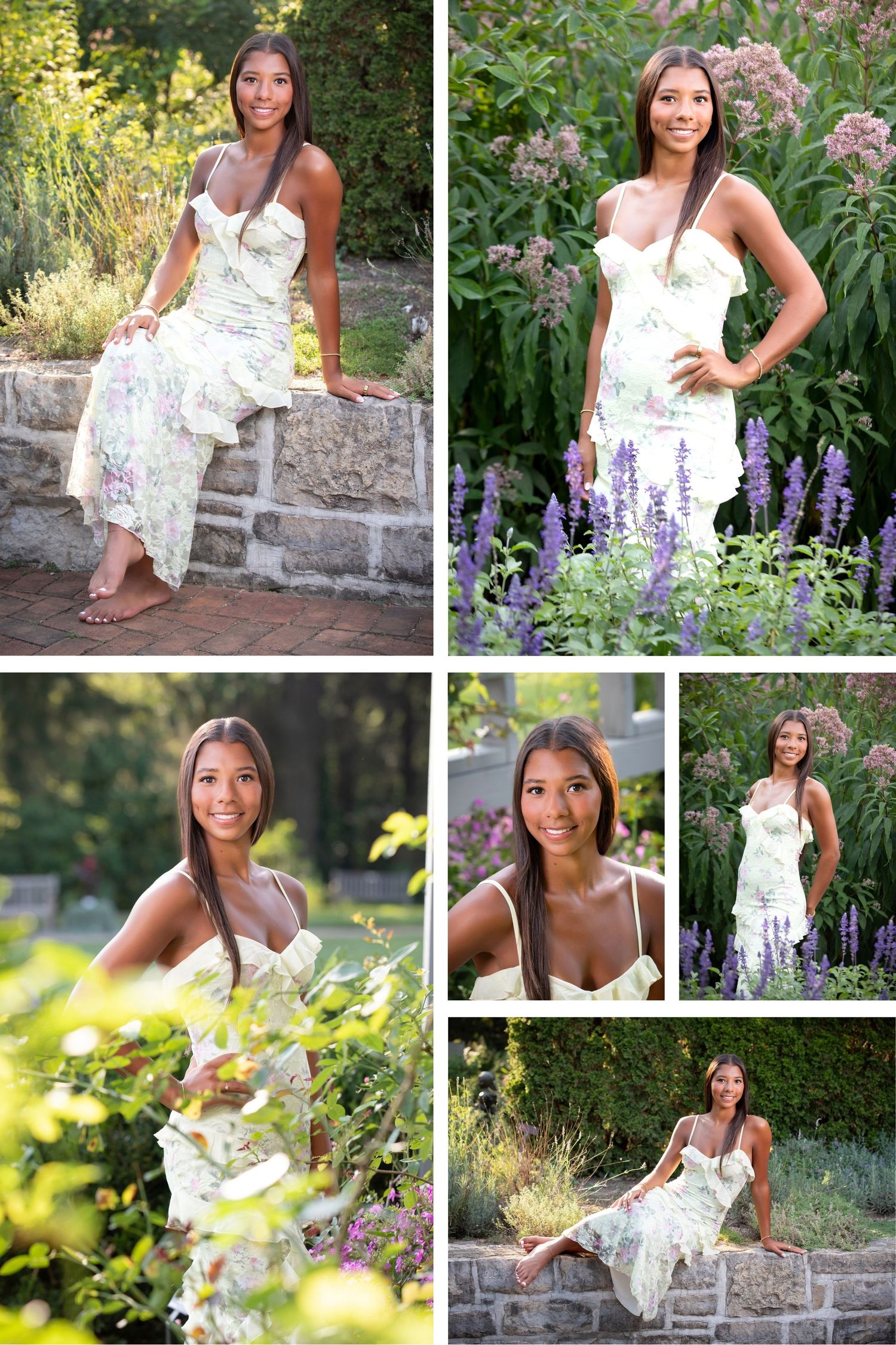 Olentangy senior pictures in Inniswoods.  Senior pictures in the park.  Senior pictures with flowers. Floral senior pictures.