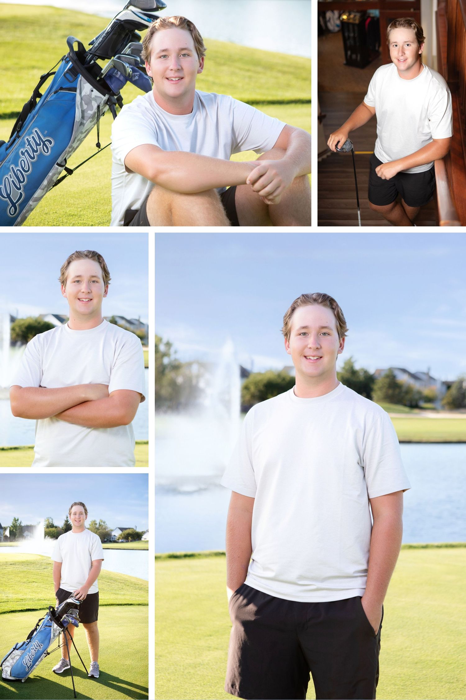 Olentangy Liberty senior pictures at a golf course.  Golf senior pictures. Golf senior pictures.