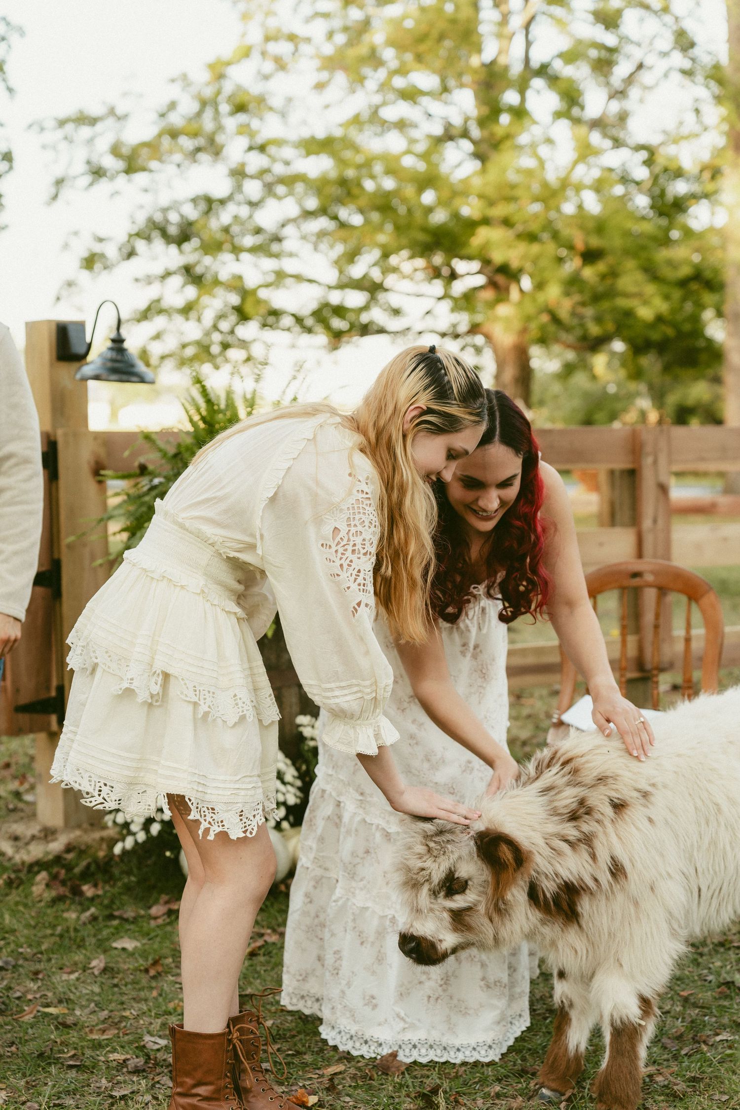 A family photo session where a mother and her children are running around playing candidly at Polen Farm in Kettering Ohio.
