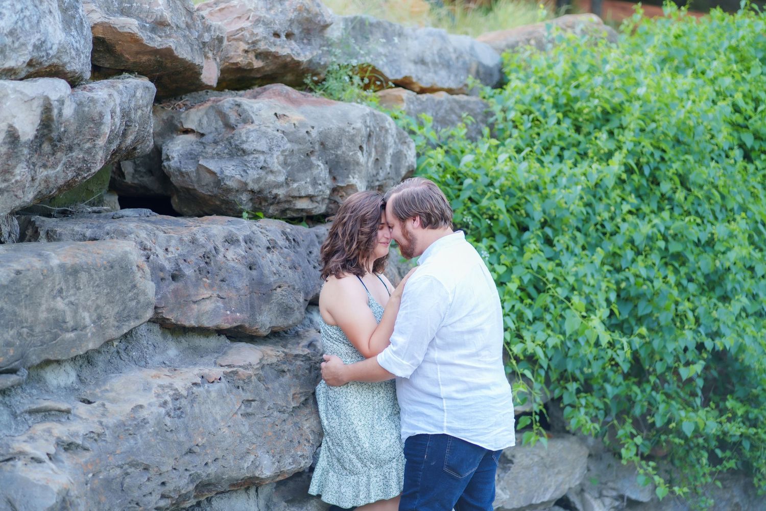 engagement session couple wedding photography Airfield Falls Trailhead & Conservation Park Fort Worth, Texas Dallas photographer couple pose