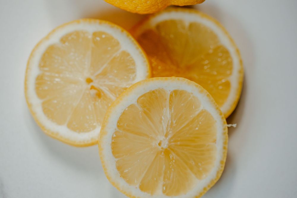 Lemon mint water; test product styled photoshoot