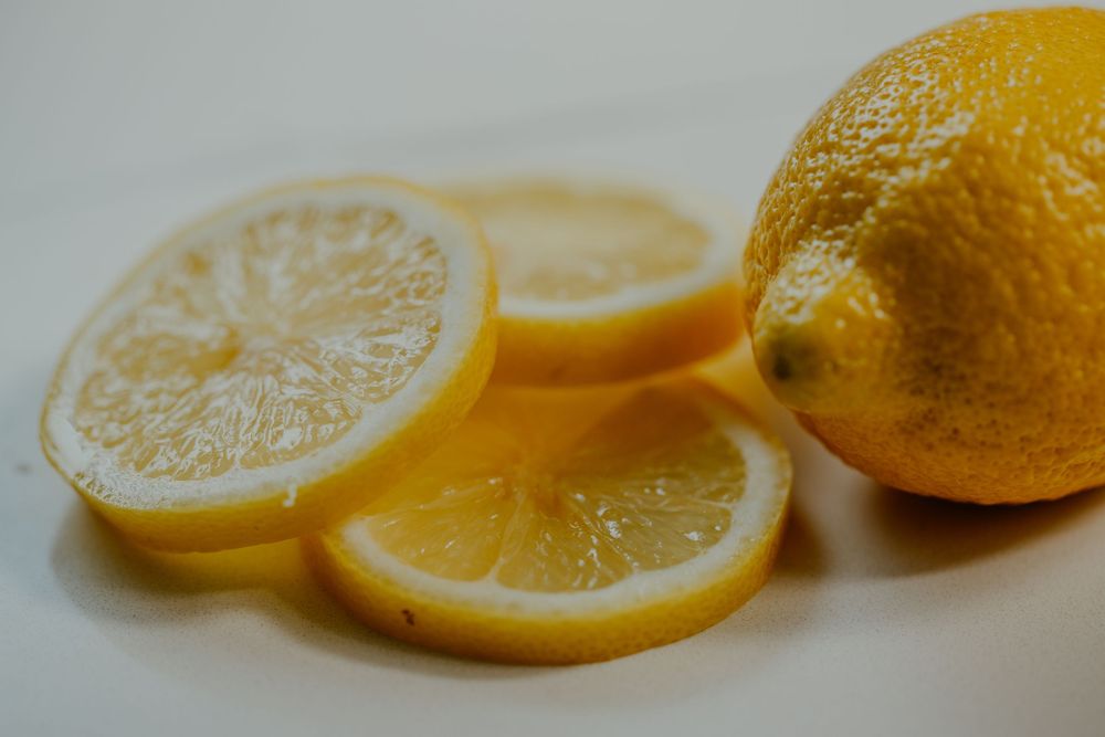 Lemon mint water; test product styled photoshoot