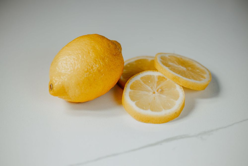 Lemon mint water; test product styled photoshoot