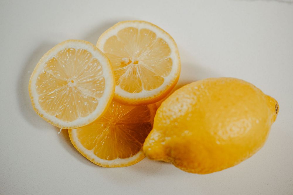 Lemon mint water; test product styled photoshoot