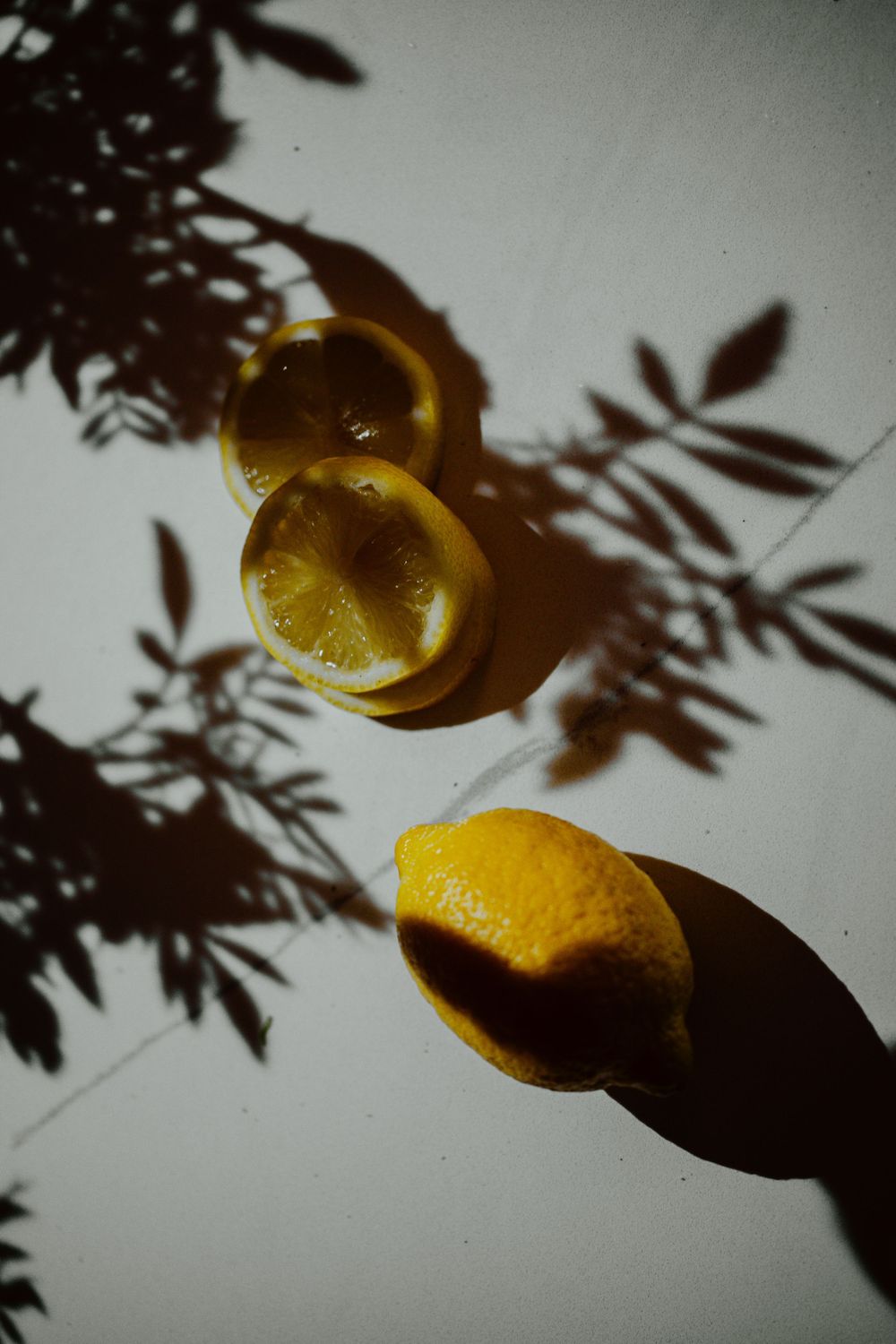 Lemon mint water; test product styled photoshoot