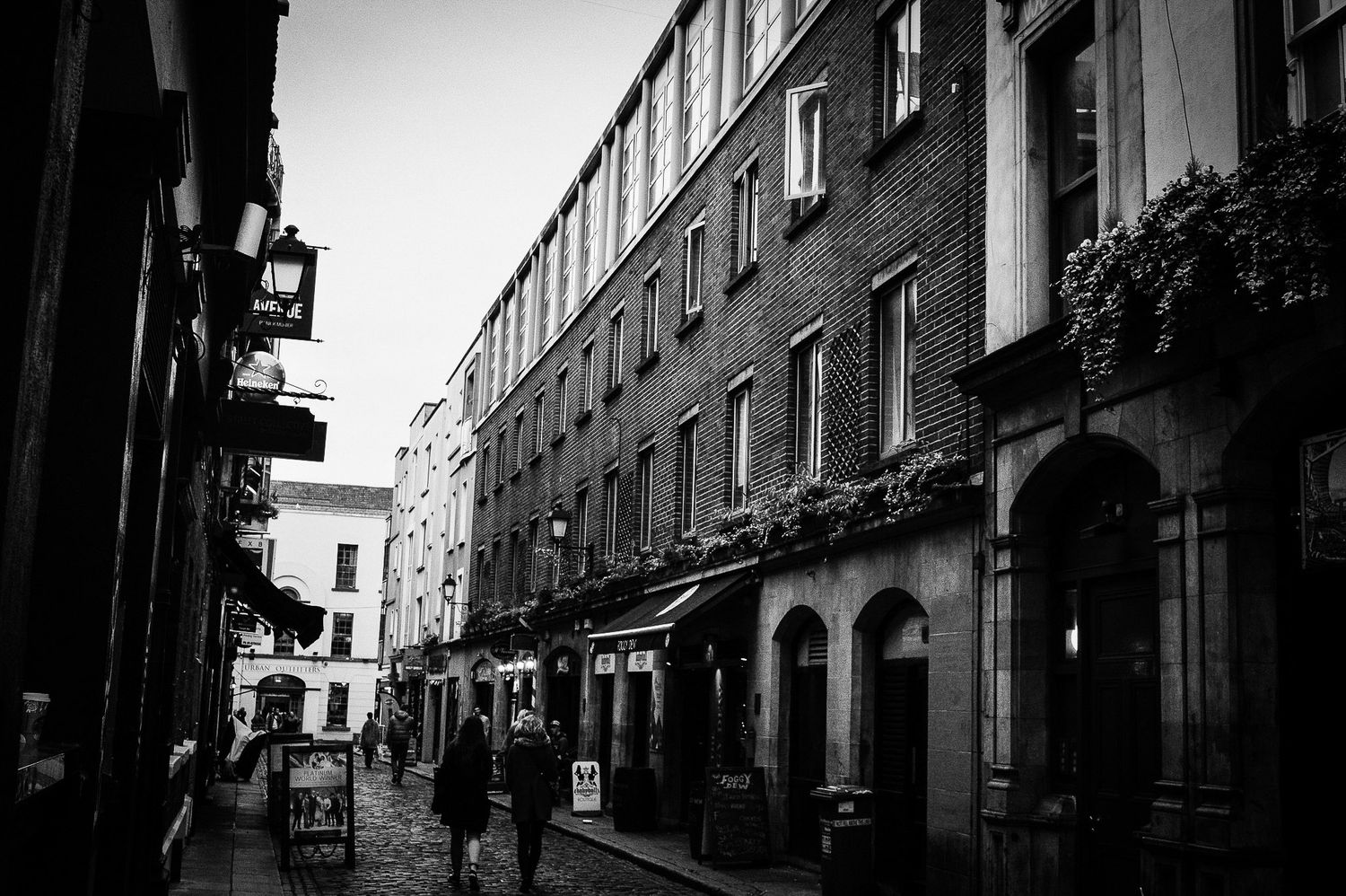Alley in Dublin, Ireland.