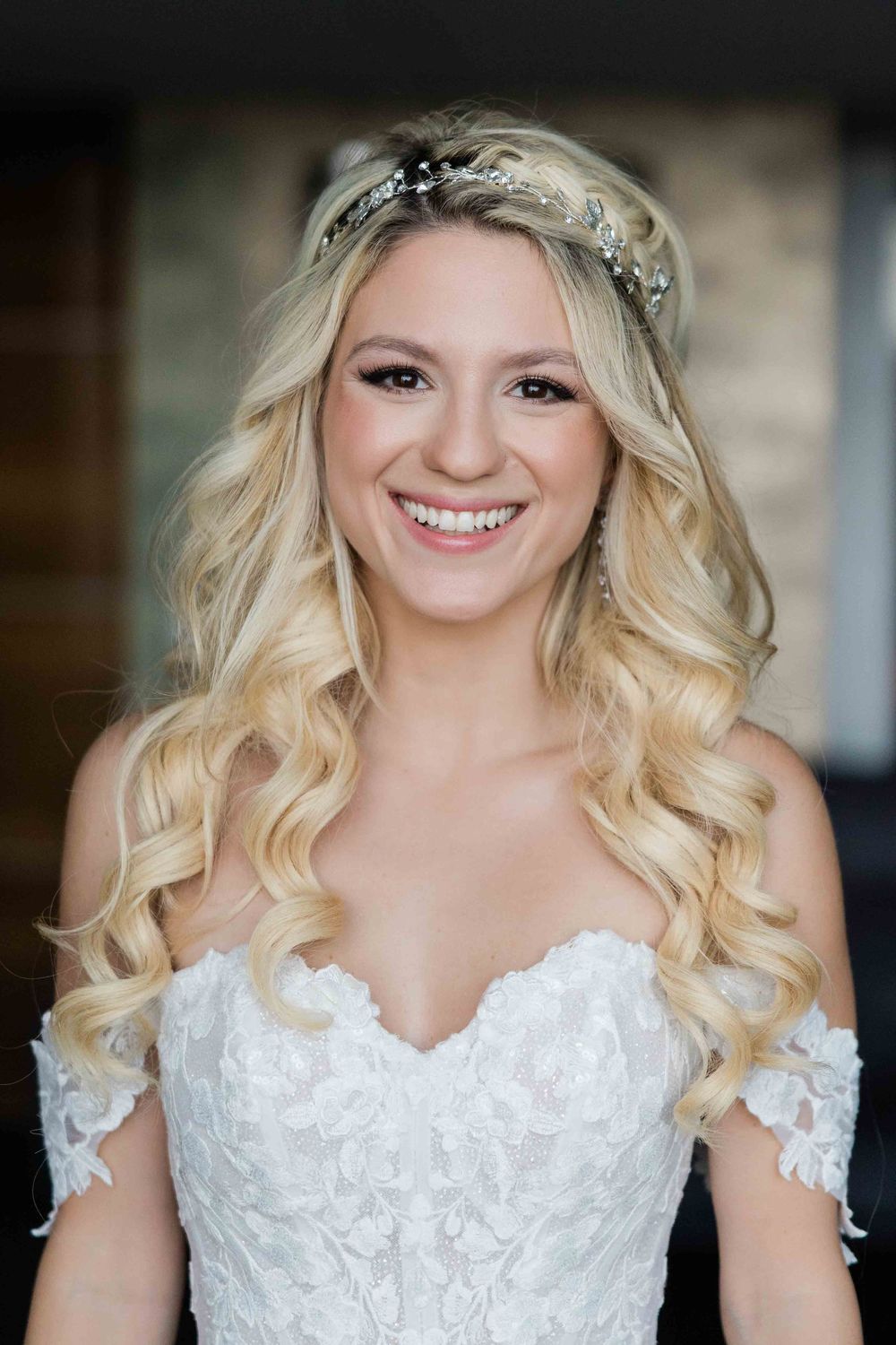Beautiful portrait of the bride at Aranybástya Budapest