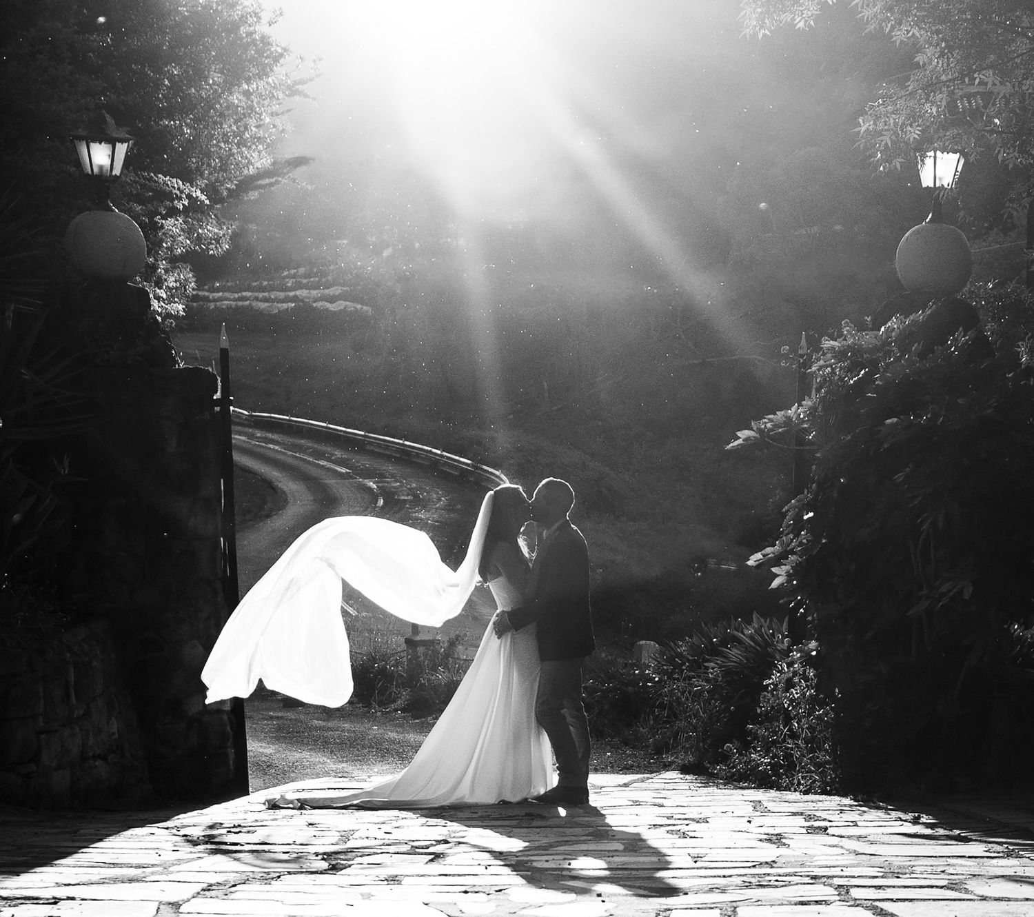 Non-traditional wedding photography of bride and groom portraits at The Manor, captured by Wollongong wedding photographer Serene Coleman.